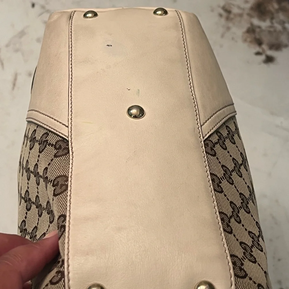 Pre-loved GUCCI GG Canvas New Britt Tote - Picture 7 of 11